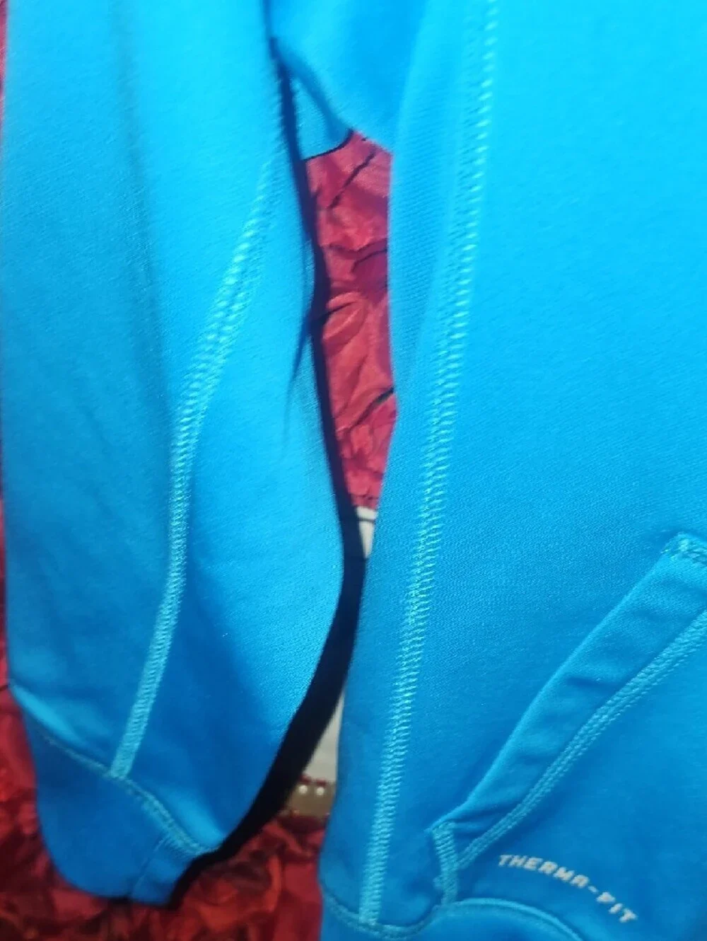 Nike Girls Bright Blue Therma-Fit Zip Hoodie Size Small